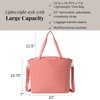 image:imageBaggallini Carryall Tote  Lightweight Nylon Zipper Top Weekender Travel Beach Bag wLuggage SleeveTerracotta