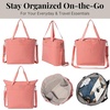 image:imageBaggallini Carryall Tote  Lightweight Nylon Zipper Top Weekender Travel Beach Bag wLuggage SleeveTerracotta