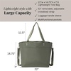 image:imageBaggallini Carryall Tote  Lightweight Nylon Zipper Top Weekender Travel Beach Bag wLuggage SleeveThyme