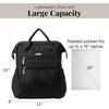 image:imageBaggallini City Scape Backpack  15x11 Lightweight Work Travel Bag wLuggage Sleeve amp RFIDBlack