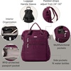 image:imageBaggallini City Scape Backpack  15x11 Lightweight Work Travel Bag wLuggage Sleeve amp RFIDMulberry