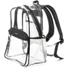 image:imageBaggallini Clear Backpack  Lightweight Large 115x 155x 6 Inch Clear BagBlack
