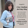 image:imageBaggallini Clear Stadium Belt Bag Black One SizeCornflower