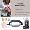 image:imageBaggallini Clear Stadium Belt Bag Black One SizeFrench Navy