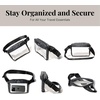 image:imageBaggallini Clear Stadium Belt Bag Black One SizeMidnight Blossom Print