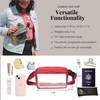 image:imageBaggallini Clear Stadium Belt Bag Black One SizeRed