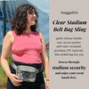 image:imageBaggallini Clear Stadium Belt Bag Black One SizeSterling Shimmer