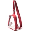 image:imageBaggallini Clear Stadium Mini SlingRed