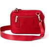 image:imageBaggallini Double Zip Convertible CrossbodyCrimson Red Twill