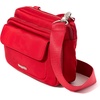 image:imageBaggallini Double Zip Convertible CrossbodyCrimson Red Twill