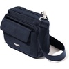 image:imageBaggallini Double Zip Convertible CrossbodyFrench Navy Twill