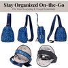 image:imageBaggallini Double Zip Mini SlingNavy Petal