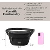 image:imageBaggallini Essential Belt Bag  19x6 Crossbody Fanny Pack Waist Pack wRFID amp Adjustable StrapBLACK