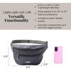 image:imageBaggallini Essential Belt Bag  19x6 Crossbody Fanny Pack Waist Pack wRFID amp Adjustable StrapCHARCOAL GRAY