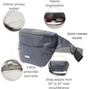 image:imageBaggallini Essential Belt Bag  19x6 Crossbody Fanny Pack Waist Pack wRFID amp Adjustable StrapCHARCOAL GRAY
