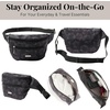 image:imageBaggallini Essential Belt Bag  19x6 Crossbody Fanny Pack Waist Pack wRFID amp Adjustable StrapMIDNIGHT GARDEN