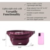 image:imageBaggallini Essential Belt Bag  19x6 Crossbody Fanny Pack Waist Pack wRFID amp Adjustable StrapMULBERRY