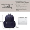 image:imageBaggallini Essential Laptop Backpack  16x12 Inch Travel Backpack with 16 Laptop Sleeve  Lightweight Luggage BackpackCadet Navy