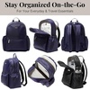 image:imageBaggallini Essential Laptop Backpack  16x12 Inch Travel Backpack with 16 Laptop Sleeve  Lightweight Luggage BackpackCadet Navy