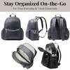 image:imageBaggallini Essential Laptop Backpack  16x12 Inch Travel Backpack with 16 Laptop Sleeve  Lightweight Luggage BackpackCharcoal
