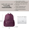 image:imageBaggallini Essential Laptop Backpack  16x12 Inch Travel Backpack with 16 Laptop Sleeve  Lightweight Luggage BackpackMulberry