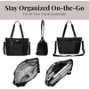 image:imageBaggallini Essential Laptop Tote  Work Tote Bag with Laptop Sleeve  Lightweight Travel Crossbody Shoulder Bag for WomenBlack
