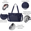 image:imageBaggallini Essential Laptop Tote  Work Tote Bag with Laptop Sleeve  Lightweight Travel Crossbody Shoulder Bag for WomenCadet Navy