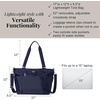 image:imageBaggallini Essential Laptop Tote  Work Tote Bag with Laptop Sleeve  Lightweight Travel Crossbody Shoulder Bag for WomenCadet Navy
