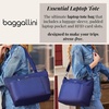 image:imageBaggallini Essential Laptop Tote  Work Tote Bag with Laptop Sleeve  Lightweight Travel Crossbody Shoulder Bag for WomenCadet Navy