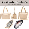 image:imageBaggallini Essential Laptop Tote  Work Tote Bag with Laptop Sleeve  Lightweight Travel Crossbody Shoulder Bag for WomenLight Khaki