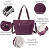 image:imageBaggallini Essential Laptop Tote  Work Tote Bag with Laptop Sleeve  Lightweight Travel Crossbody Shoulder Bag for WomenMulberry