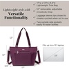 image:imageBaggallini Essential Laptop Tote  Work Tote Bag with Laptop Sleeve  Lightweight Travel Crossbody Shoulder Bag for WomenMulberry