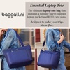 image:imageBaggallini Essential Laptop Tote  Work Tote Bag with Laptop Sleeve  Lightweight Travel Crossbody Shoulder Bag for WomenPine