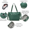 image:imageBaggallini Essential Laptop Tote  Work Tote Bag with Laptop Sleeve  Lightweight Travel Crossbody Shoulder Bag for WomenPine