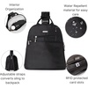 image:imageBaggallini Essential Mini Backpack Purse for Women  Builtin RFID Card Holder  Convertible Sling Bag with Adjustable Shoulder StrapBlack