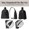 image:imageBaggallini Essential Mini Backpack Purse for Women  Builtin RFID Card Holder  Convertible Sling Bag with Adjustable Shoulder StrapBlack