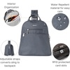 image:imageBaggallini Essential Mini Backpack Purse for Women  Builtin RFID Card Holder  Convertible Sling Bag with Adjustable Shoulder StrapCharcoal Gray