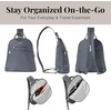 image:imageBaggallini Essential Mini Backpack Purse for Women  Builtin RFID Card Holder  Convertible Sling Bag with Adjustable Shoulder StrapCharcoal Gray