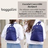 image:imageBaggallini Essential Mini Backpack Purse for Women  Builtin RFID Card Holder  Convertible Sling Bag with Adjustable Shoulder StrapMulberry