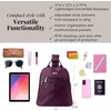 image:imageBaggallini Essential Mini Backpack Purse for Women  Builtin RFID Card Holder  Convertible Sling Bag with Adjustable Shoulder StrapMulberry
