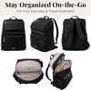 image:imageBaggallini Flap Laptop Backpack  15x11 Lightweight Work Travel Bag wLuggage Sleeve amp RFIDBlack