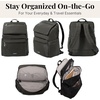 image:imageBaggallini Flap Laptop Backpack  15x11 Lightweight Work Travel Bag wLuggage Sleeve amp RFIDCharcoal