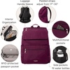 image:imageBaggallini Flap Laptop Backpack  15x11 Lightweight Work Travel Bag wLuggage Sleeve amp RFIDMulberry