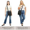 image:imageBaggallini Horizon Crossbody Bags for Women 10x105 Lightweight WaterResistant Nylon RFID Purse Handbag wWristlet IncludedBlack