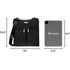 image:imageBaggallini Horizon Crossbody Bags for Women 10x105 Lightweight WaterResistant Nylon RFID Purse Handbag wWristlet IncludedBlack