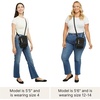 image:imageBaggallini Journey Crossbody Bags for Women 9x6 Small Lightweight Travel Handbag WRFIDBlack Quilt