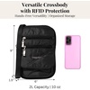 image:imageBaggallini Journey Crossbody Bags for Women 9x6 Small Lightweight Travel Handbag WRFIDBlack Quilt