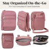 image:imageBaggallini Journey Crossbody Bags for Women 9x6 Small Lightweight Travel Handbag WRFIDDusty Mauve