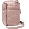 image:imageBaggallini Journey Crossbody Bags for Women 9x6 Small Lightweight Travel Handbag WRFIDRose Metallic Quilt