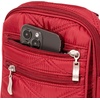 image:imageBaggallini Journey Crossbody Bags for Women 9x6 Small Lightweight Travel Handbag WRFIDRuby Red Quilt